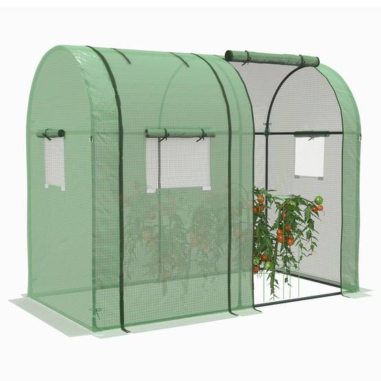 Serre de jardin à tomates en acier pour potager protection optimale 185x94x150cm vert - ComfortXL Outdoor Living - Image 1