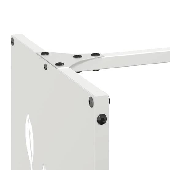 Porte-Bûches Vertical Haut en Acier Blanc, Rangement Intérieur 80 cm – ComfortXL Outdoor Living - Image 7