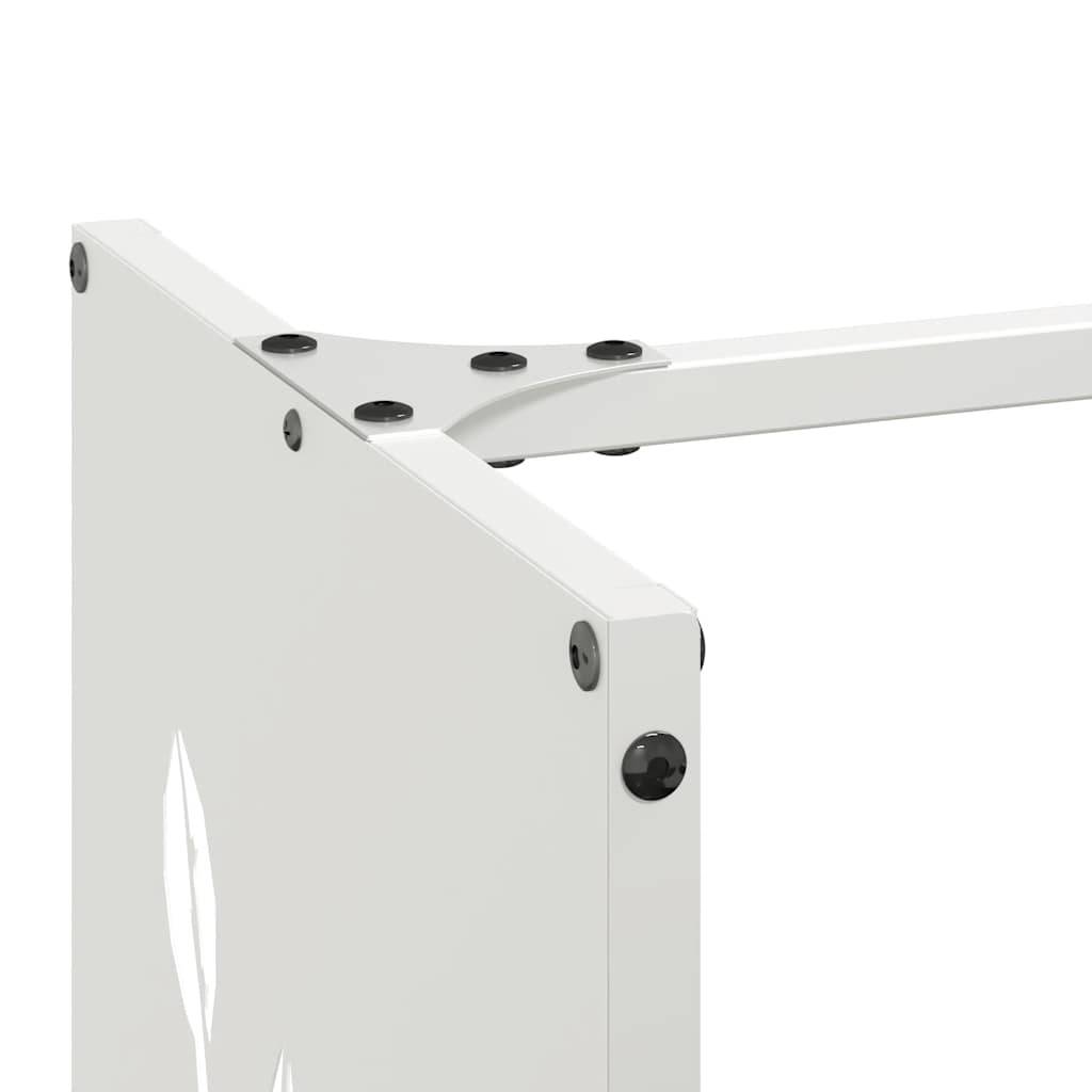 Porte-Bûches Vertical Haut en Acier Blanc, Rangement Intérieur 80 cm – ComfortXL Outdoor Living - Image 7