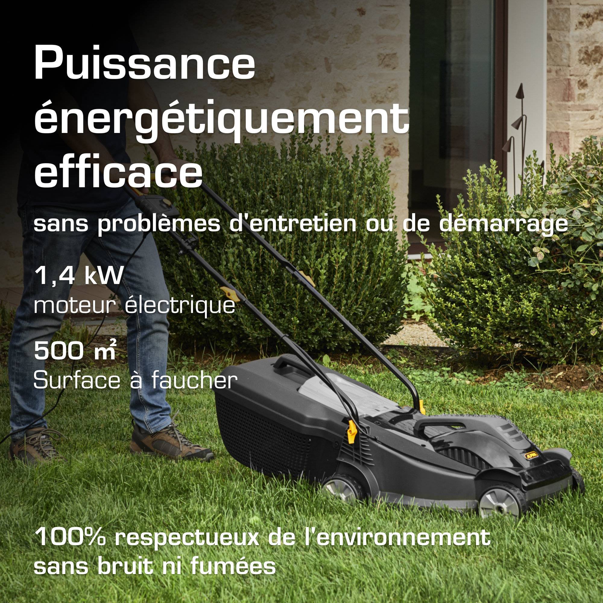 Alpina - Tondeuse électrique Alpina BL 380 E, 1400 W, 38 cm - Image 4