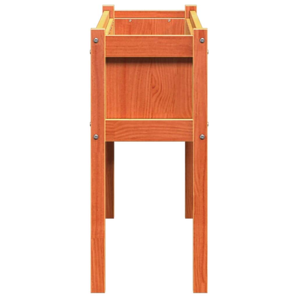 ComfortXL - Grande jardinière haute en bois 110x31x70 cm potager terrasse Marron Cire – ComfortXL Outdoor Living - Image 6