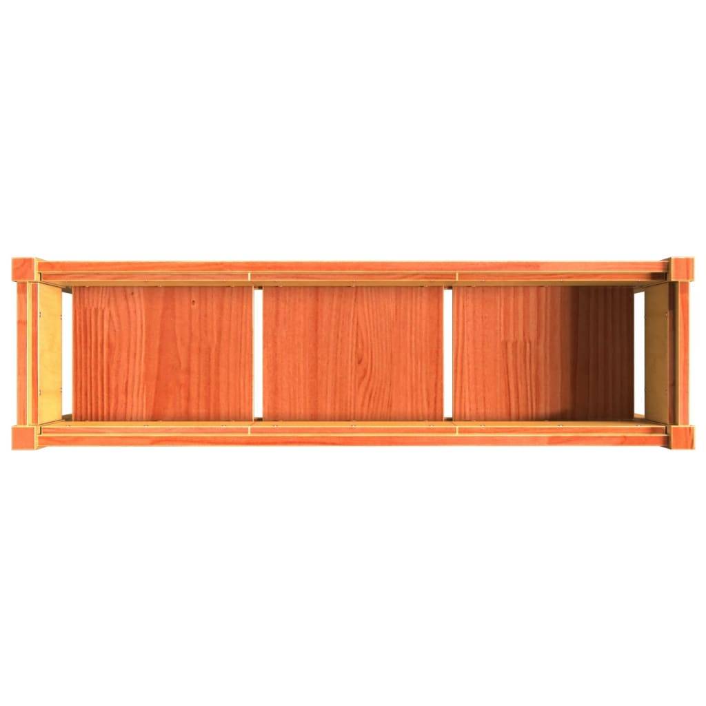 ComfortXL - Grande jardinière haute en bois 110x31x70 cm potager terrasse Marron Cire – ComfortXL Outdoor Living - Image 8