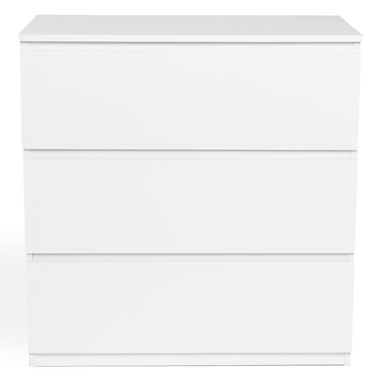 Commode 3 tiroirs TOMI 78 cm bois blanc - Image 3