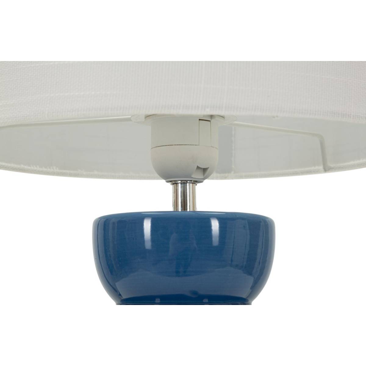 Paris Prix - Lampe à Poser en Céramique "Torr" 46cm Bleu - Image 2