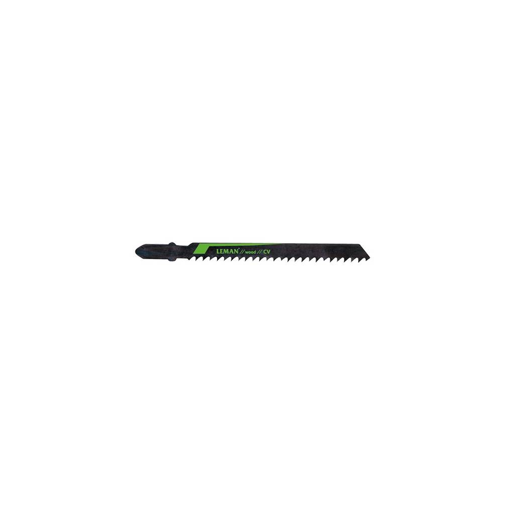 Lot de 5 lames de scie sauteuse CV Lu. 75 mm pas 3 mm coupe grossière pour bois - LEMAN - 7006.05 - Imagen 1