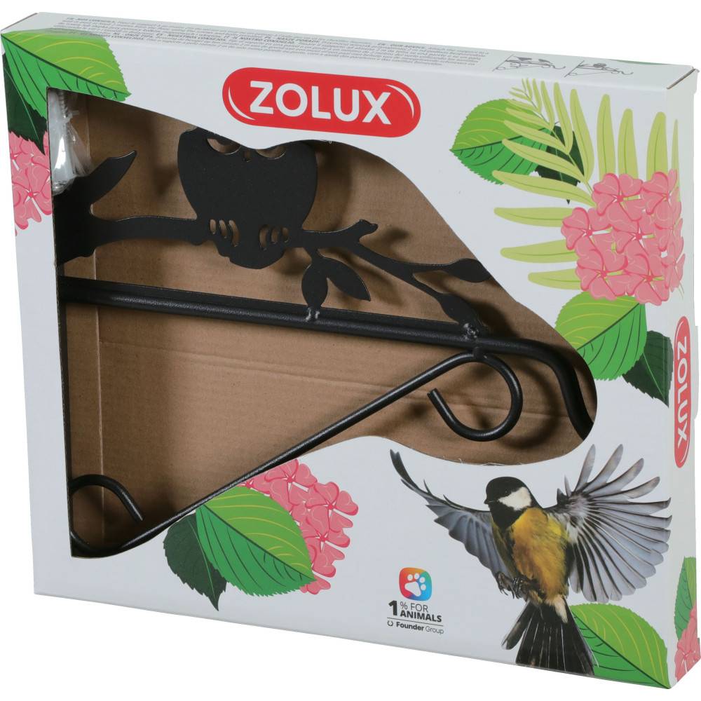Zolux - Support mural Hiboux pour nourriture oiseaux - Imagen 2