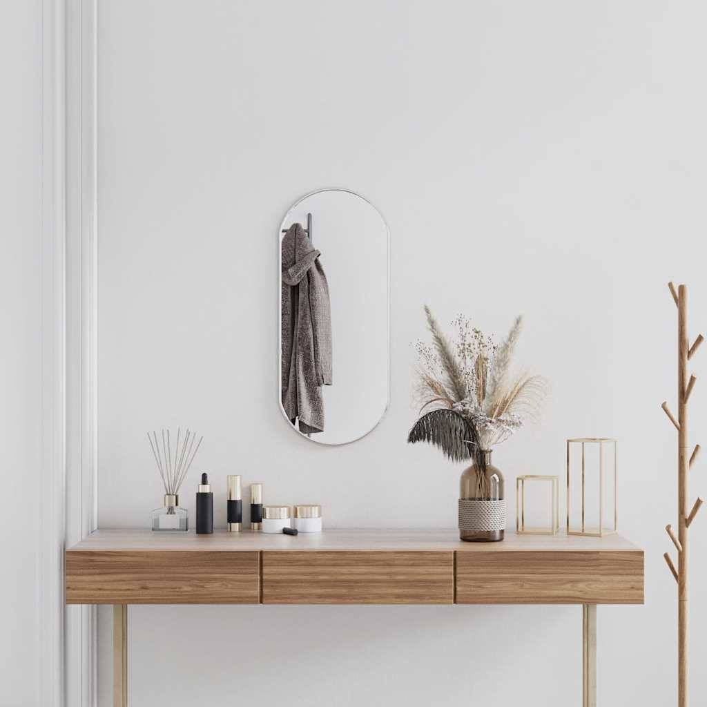 Maison Chic - Miroir mural Argenté 70x30 cm Ovale Maison Chic - Image 2
