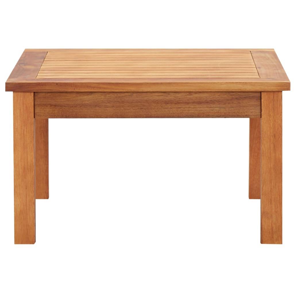 Table basse de jardin Bois solide d'acacia Marron 60 x 60 x 36 cm - PANGIVO - Image 2