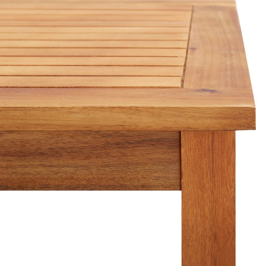 Table basse de jardin Bois solide d'acacia Marron 60 x 60 x 36 cm - PANGIVO - Image 5