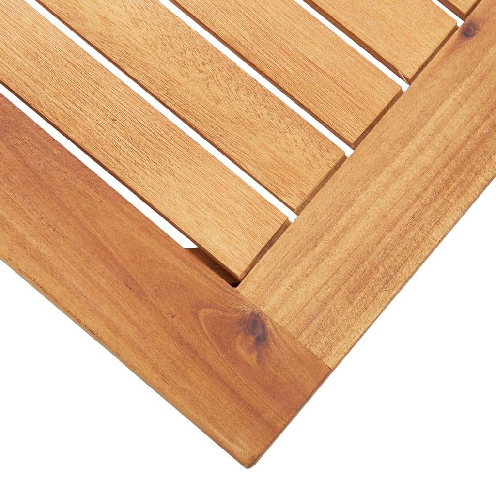 Table basse de jardin Bois solide d'acacia Marron 60 x 60 x 36 cm - PANGIVO - Image 4
