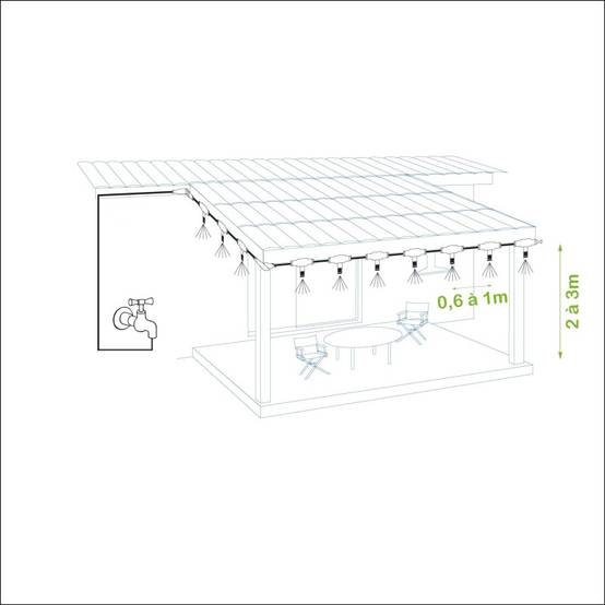 brumisateur de terrasse - basse pression - family - pack 12 buses - blanc - brumizeo - Image 5