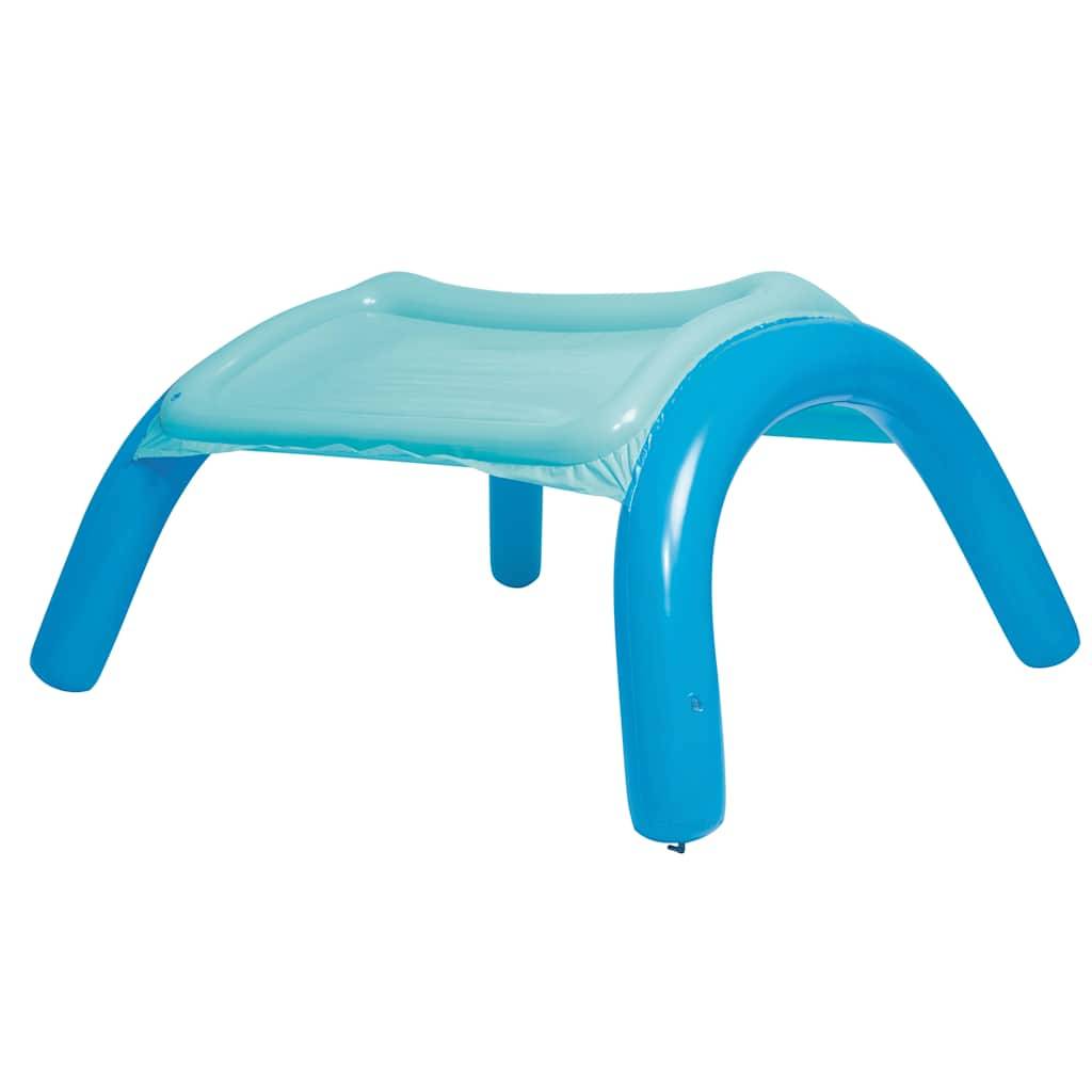 Piscine - piscine hors sol de jeu avec auvent bleu 140x140x114 cm 52192 PC59 - Image 6