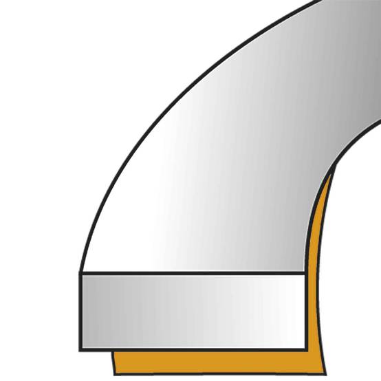 Geko - Joint adhésif PVC marron, profil 'I' 6M - Image 2