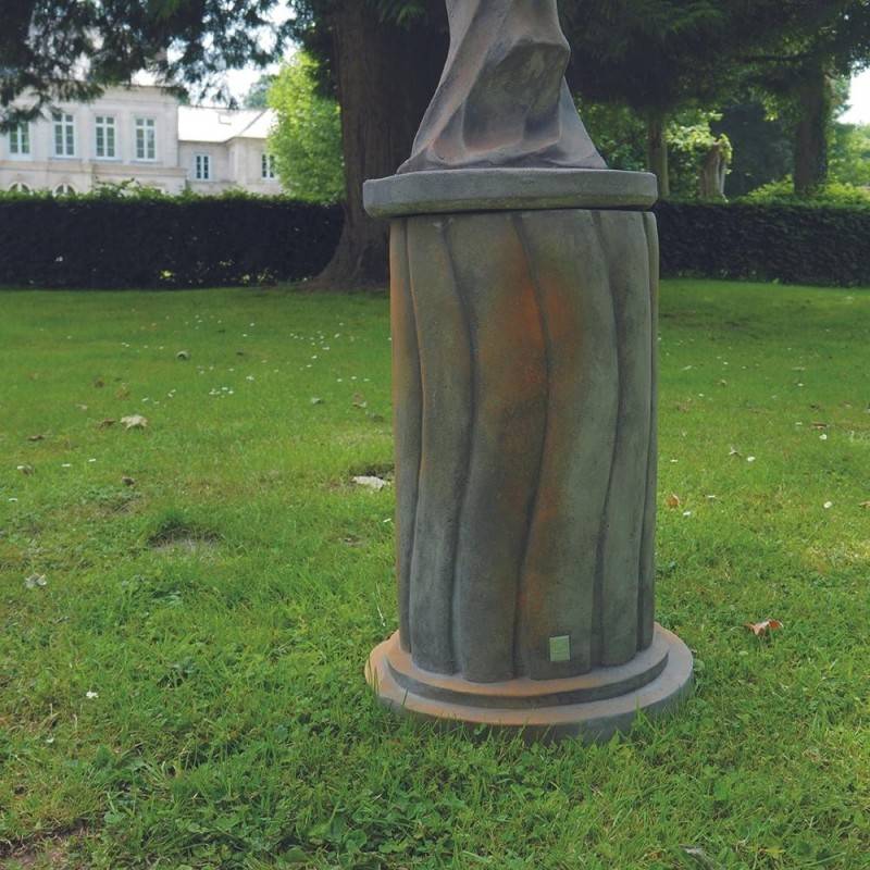 Jardinex - Socle statue pierre reconstituée (60 cm) - Rouille 60 cm - Jardinex - Imagen 2