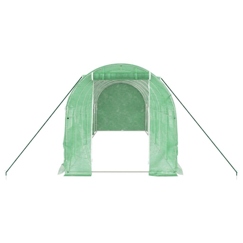 Serre tunnel de jardin 12m² bâche PE et acier culture potager verte 6x2m – ComfortXL Outdoor Living - Image 4
