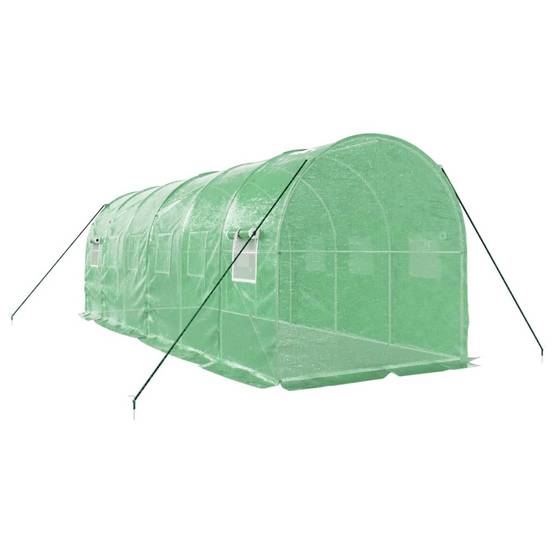 Serre tunnel de jardin 12m² bâche PE et acier culture potager verte 6x2m – ComfortXL Outdoor Living - Image 6