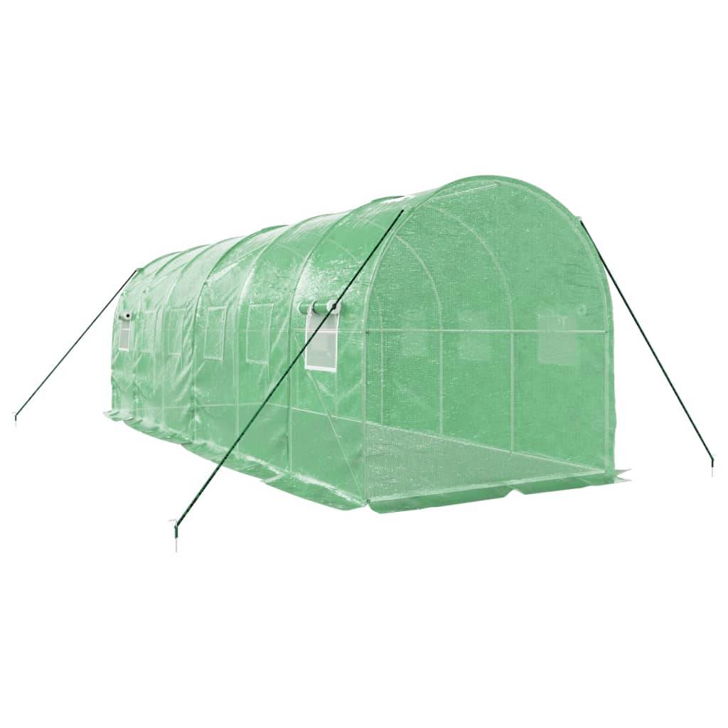 Serre tunnel de jardin 12m² bâche PE et acier culture potager verte 6x2m – ComfortXL Outdoor Living - Image 6