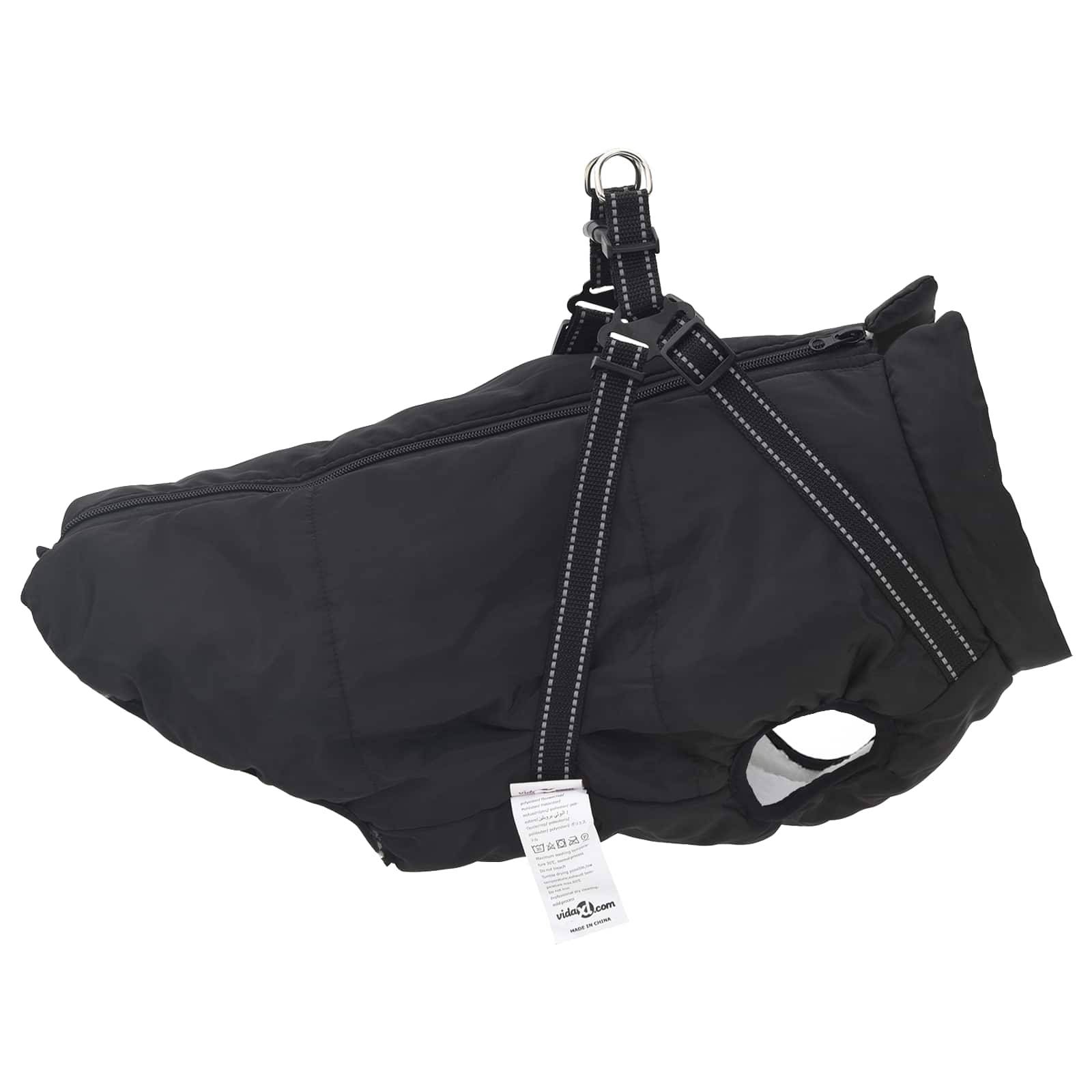 Vidaxl - Manteau pour chien Noir L48 Fleece et Polyester vidaXL 3422535 - Image 4