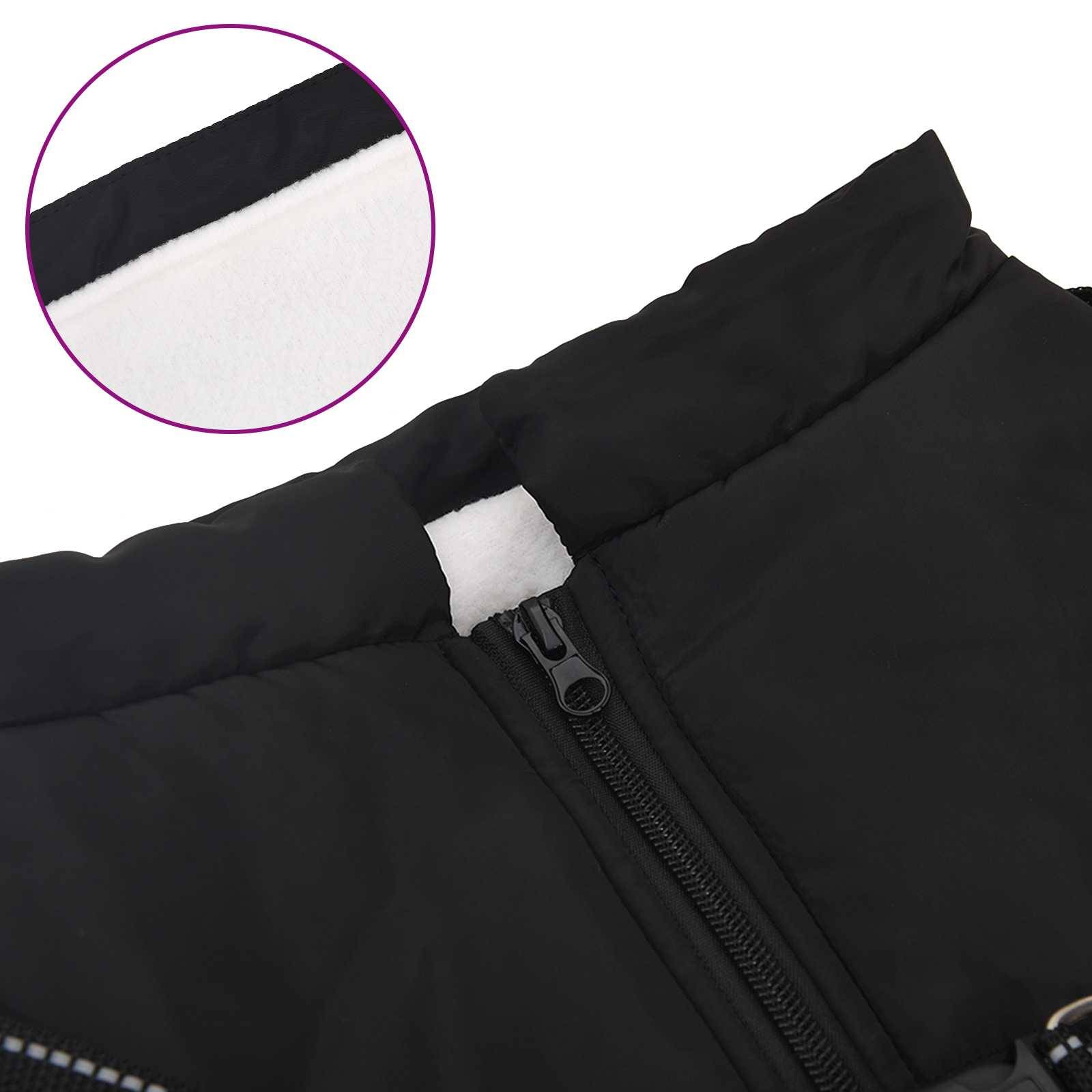 Vidaxl - Manteau pour chien Noir L48 Fleece et Polyester vidaXL 3422535 - Image 7