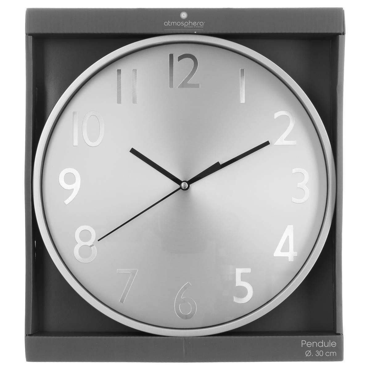 Atmosphera - Horloge "Anae" métal argent D30cm - Atmosphera Créateur d'intérieur - Imagen 3