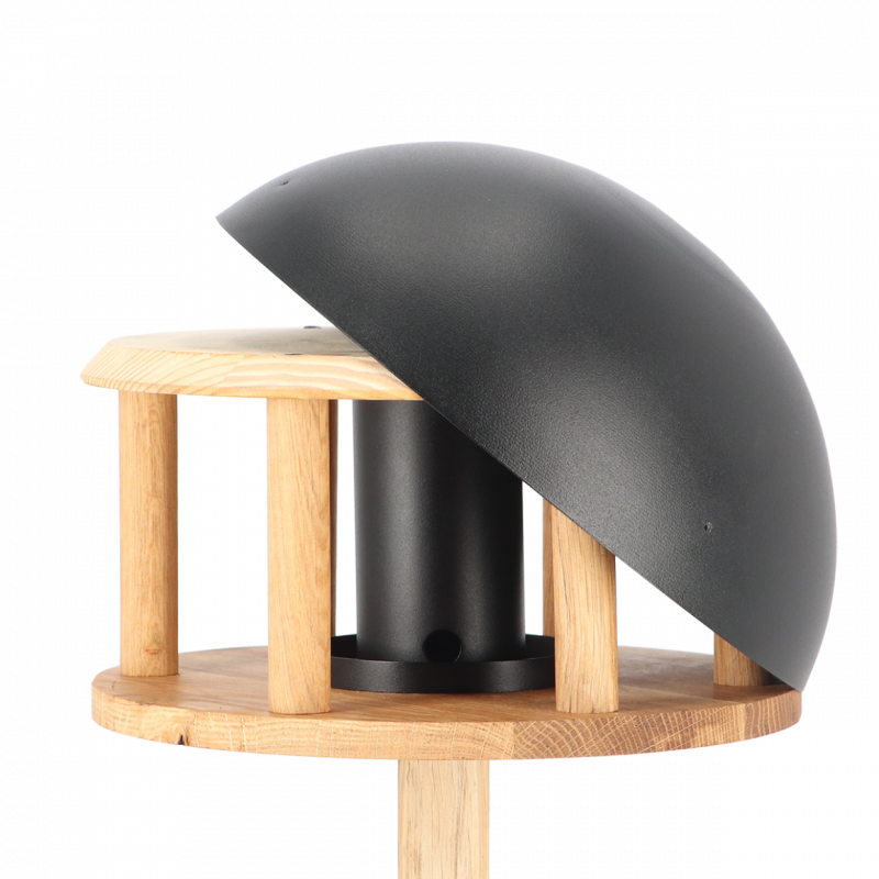 Esschert Design - Esschert Design - Mangeoire chêne - Toit noir - Image 6