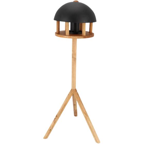 Esschert Design - Esschert Design - Mangeoire chêne - Toit noir - Image 1