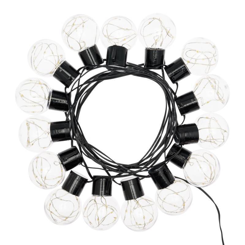 Lotti - Guirlande Guinguette Solaire 6m 15 Ampoules G50 150 MicroLED blanc chaud pas cher Lotti - Imagen 6