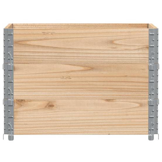 Jardinière bois de pin naturel 80 x 60 x 60.5 cm - PANGIVO - Image 3