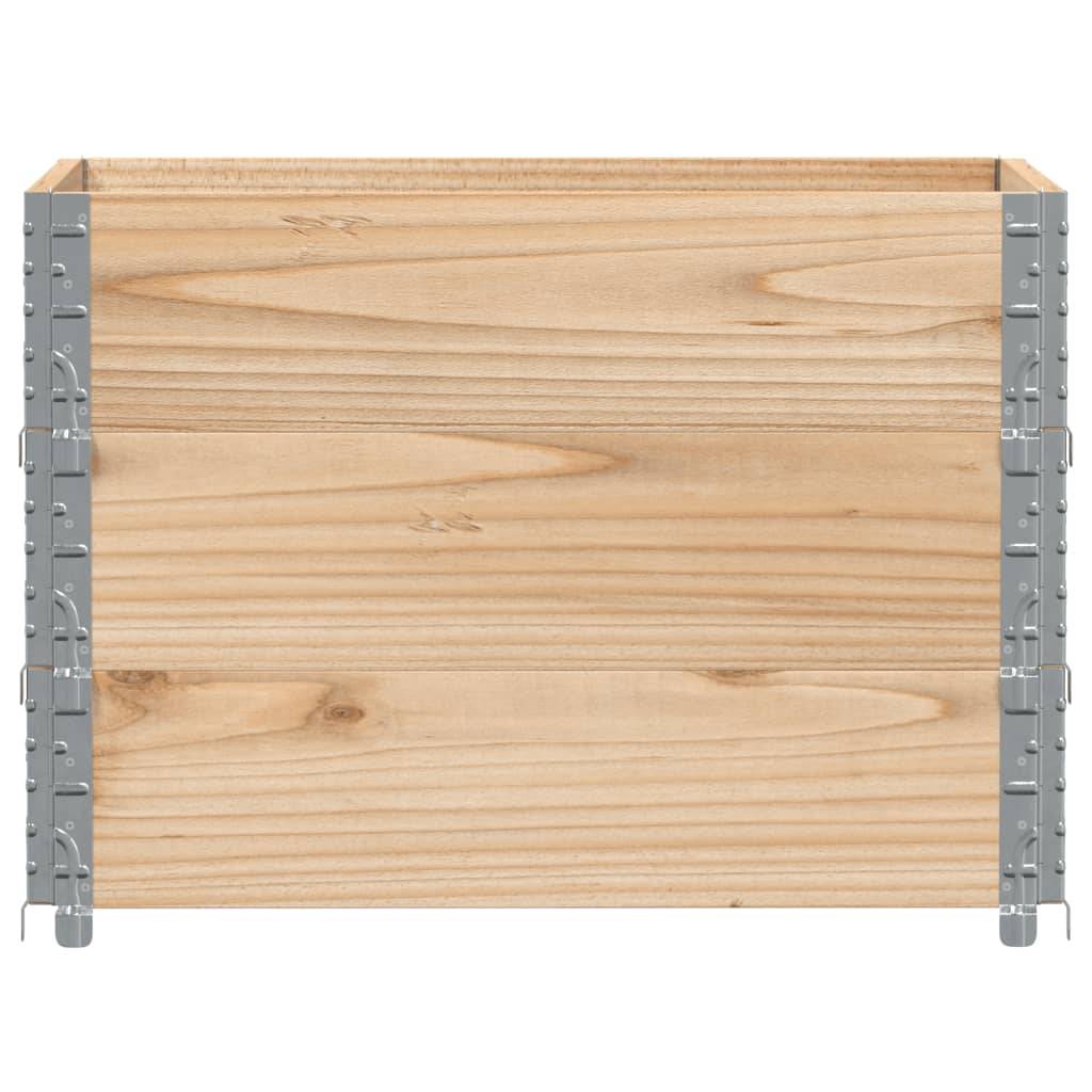 Jardinière bois de pin naturel 80 x 60 x 60.5 cm - PANGIVO - Image 3
