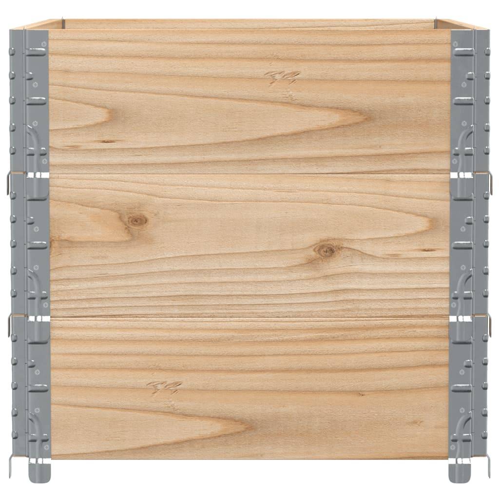 Jardinière bois de pin naturel 80 x 60 x 60.5 cm - PANGIVO - Image 4