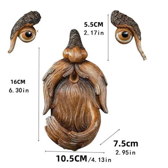 Décorations visage d'arbre en résine pour jardin - Mangeoire à oiseaux - DtopbuyAge - Image 4