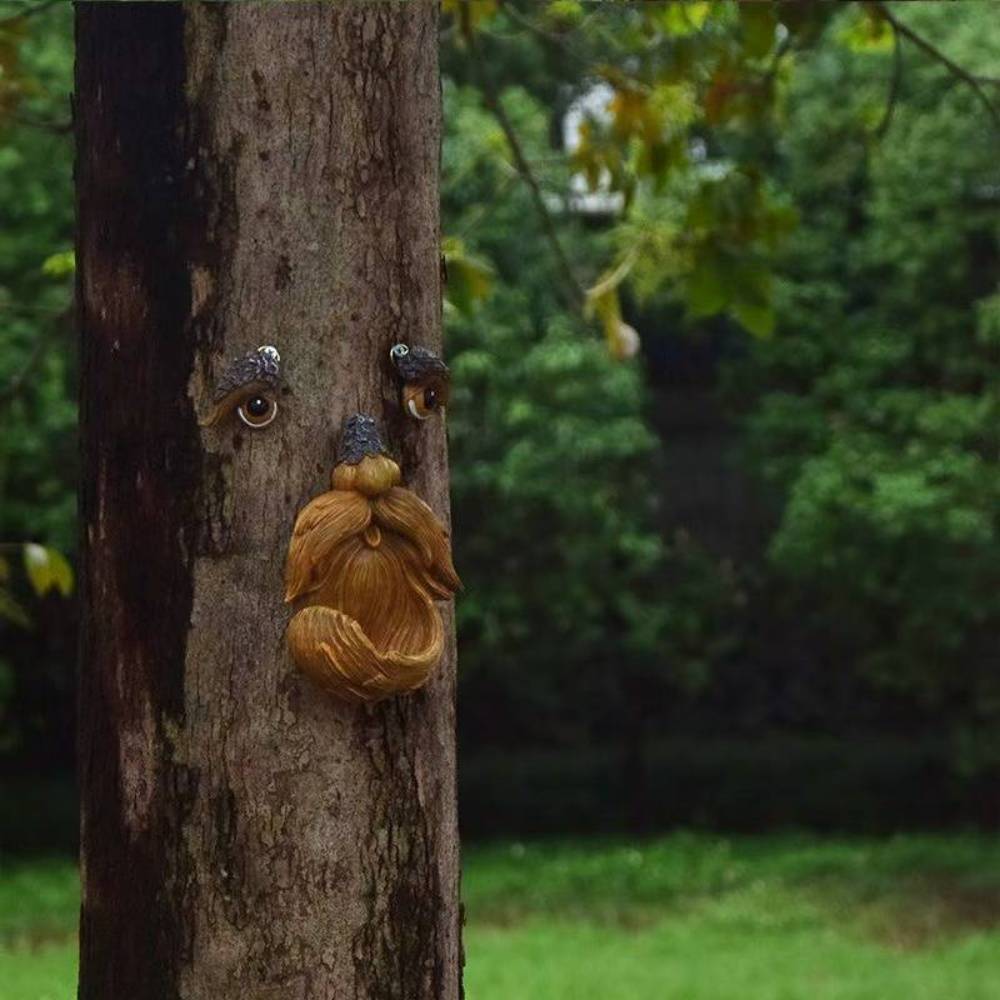 Décorations visage d'arbre en résine pour jardin - Mangeoire à oiseaux - DtopbuyAge - Image 3