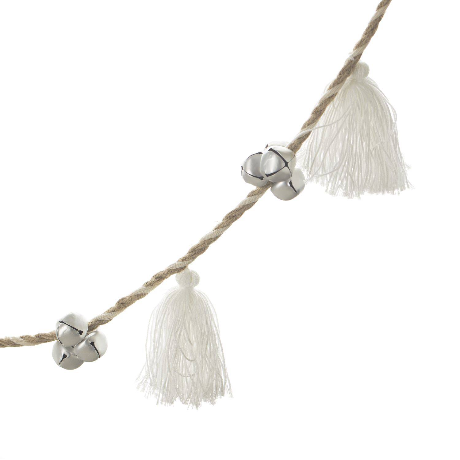 Sans Marque - Guirlande de Noël design Pompon - Blanc - Féérie Lights & Christmas - Image 2