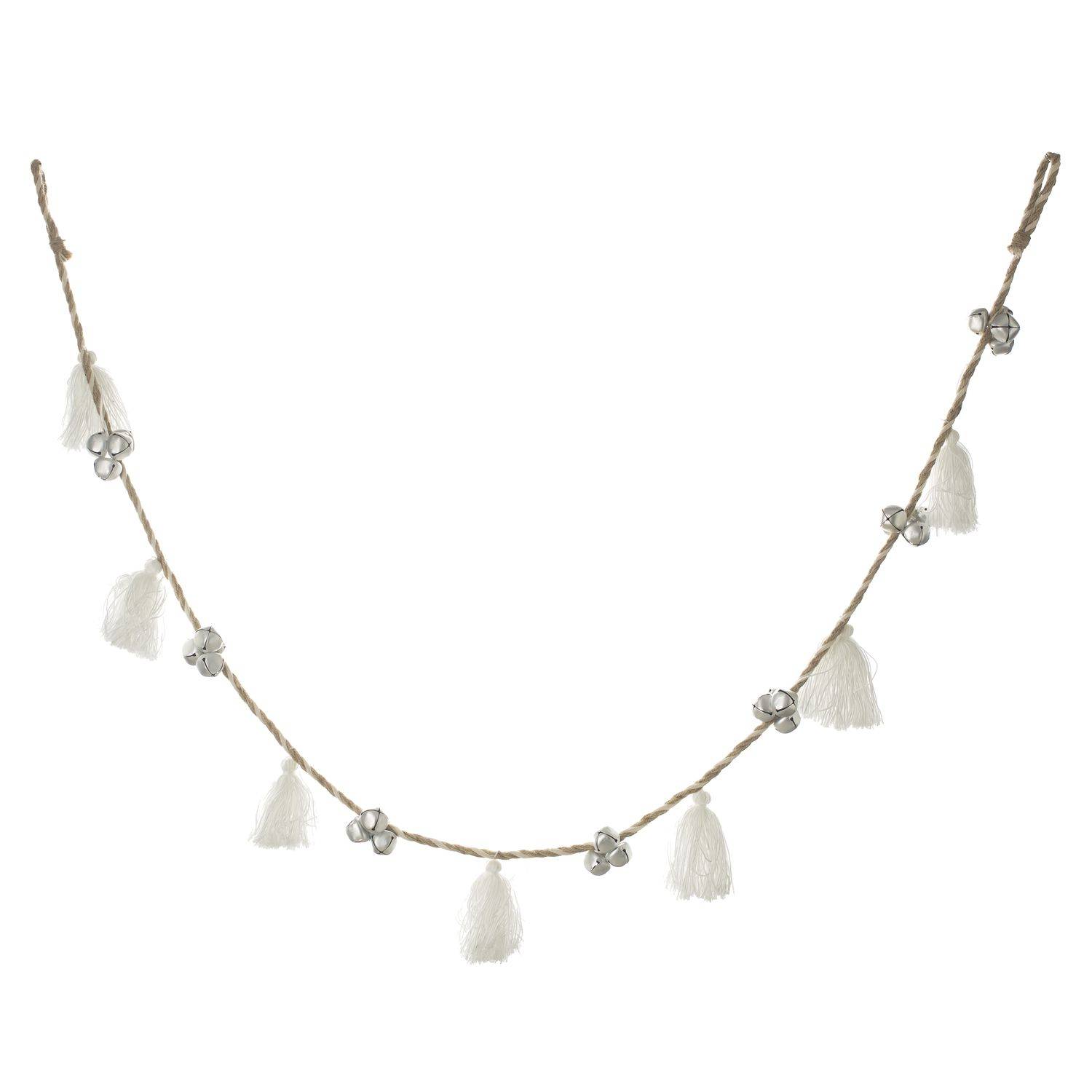 Sans Marque - Guirlande de Noël design Pompon - Blanc - Féérie Lights & Christmas - Image 1