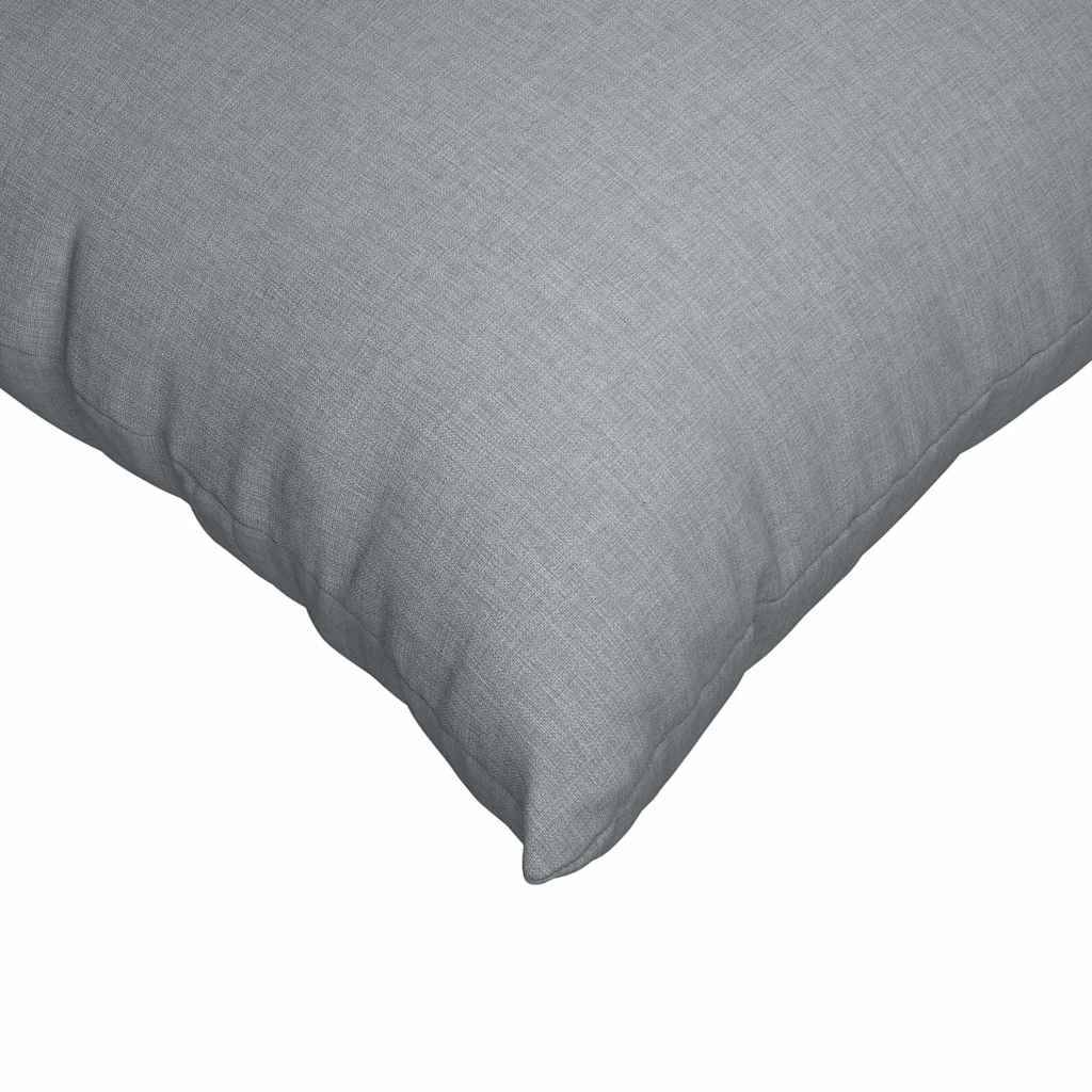 ComfortXL - Lot de 2 Grands Coussins de Canapé Tissu Lisse Housses Lavables pour Déco Salon Gris Clair 60x40 cm – ComfortXL Outdoor Living - Image 7