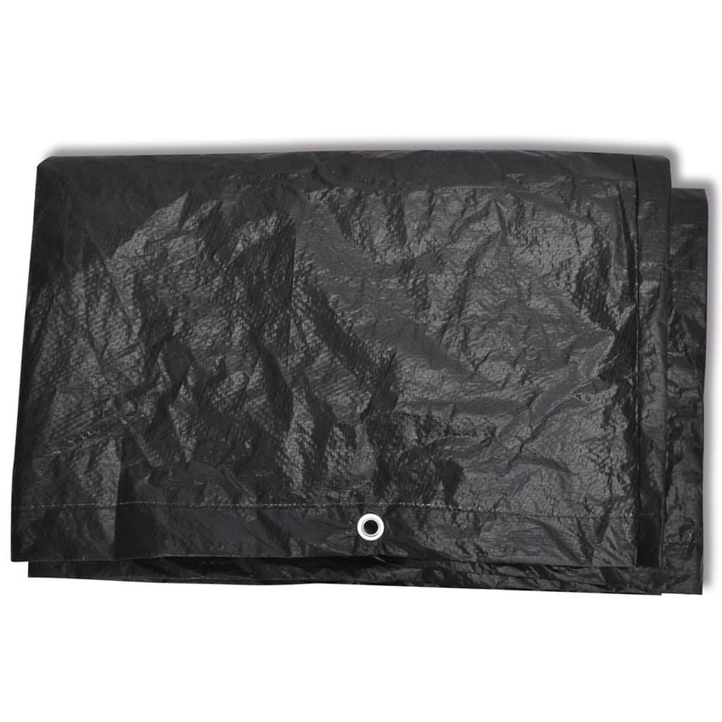 ComfortXL - Bâche Mobilier Extérieur Polyéthylène Anti-UV pour Grande Table de Jardin Noir 250x210x90 cm – ComfortXL Outdoor Living - Image 3