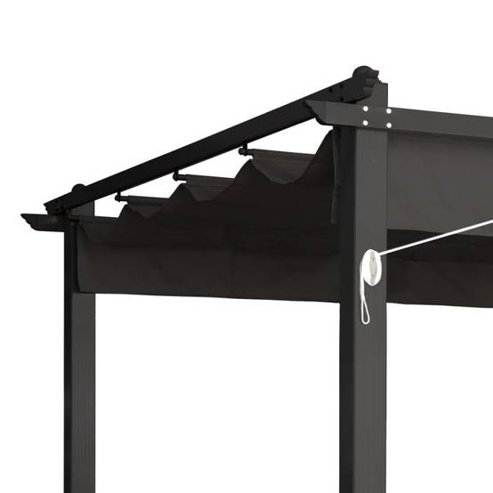Pergola de jardin 3x3 en aluminium robuste Alba - Image 5