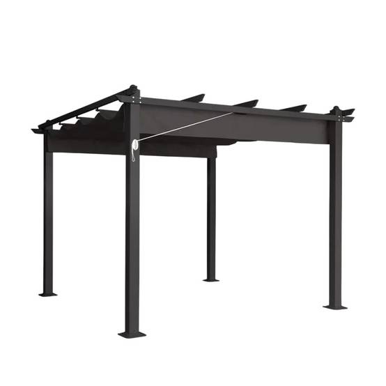 Pergola de jardin 3x3 en aluminium robuste Alba - Image 2