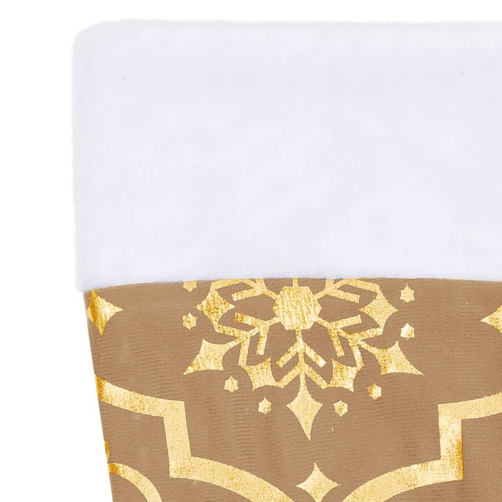 Jupe de sapin de Noël - Robe de sapin - Tapis de sapin de luxe avec chaussette Jaune 90 cm Tissu - Image 7