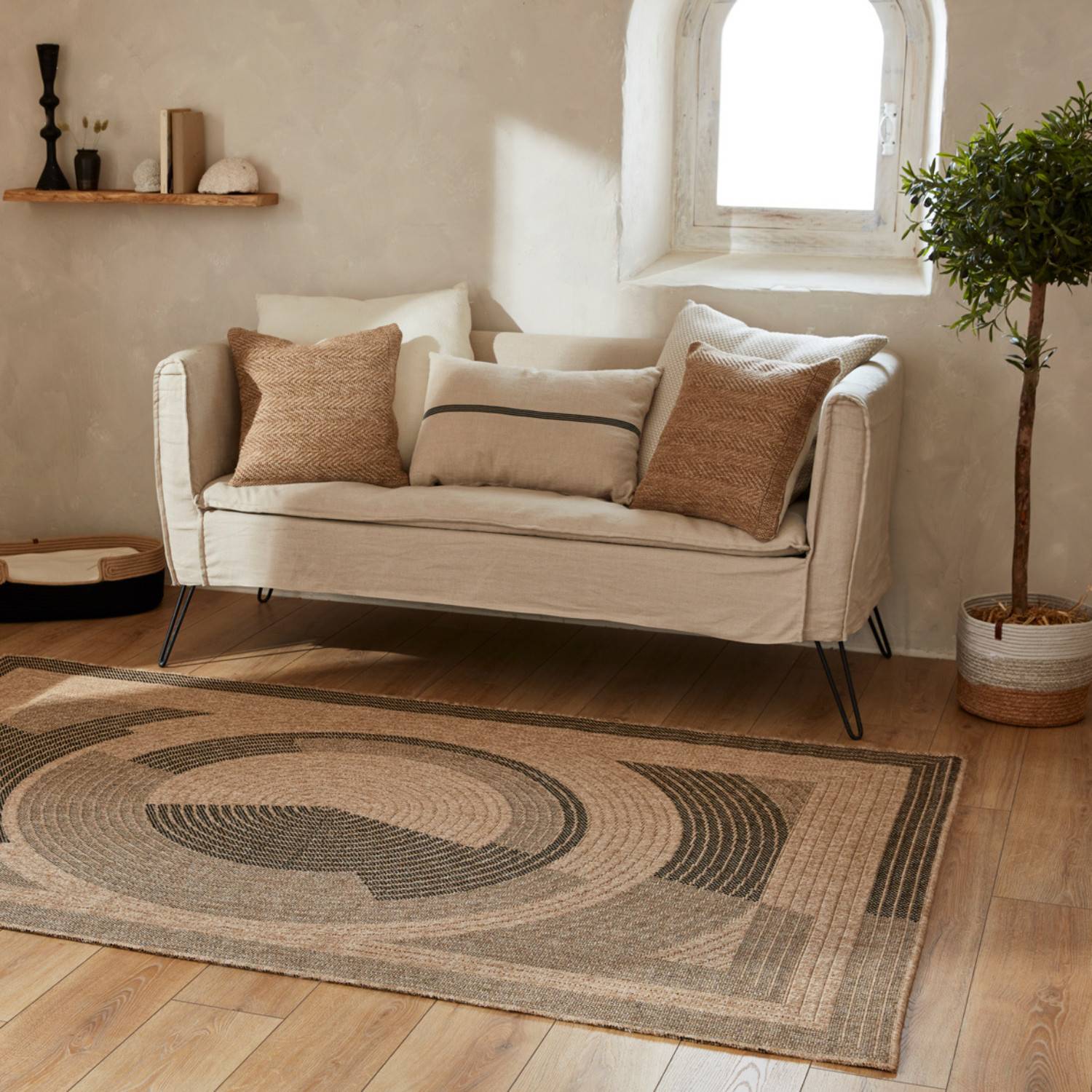 Autre - Tapis intérieur et extérieur naturel 120x170cm - Imagen 3