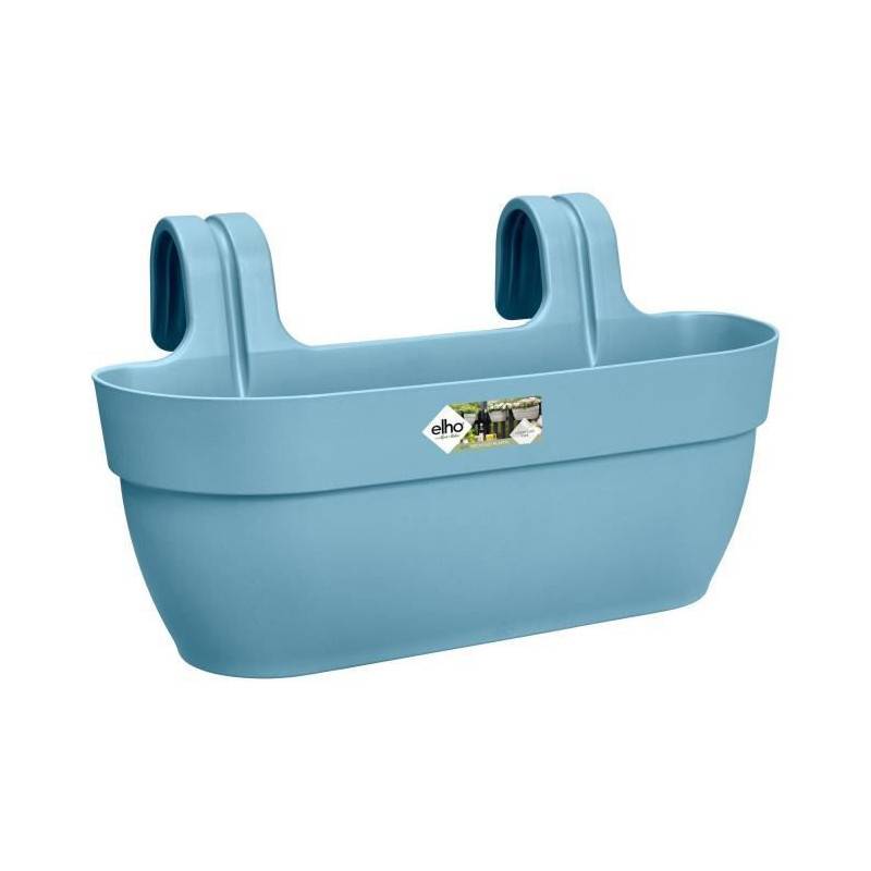 Elho - Elho - Pot De Fleurs -  Vibia Campana Easy Hanger Large - Bleu Vintage - Balcon Exterieur - L 24.1 X W 46 X H 26.5 Cm - Imagen 1
