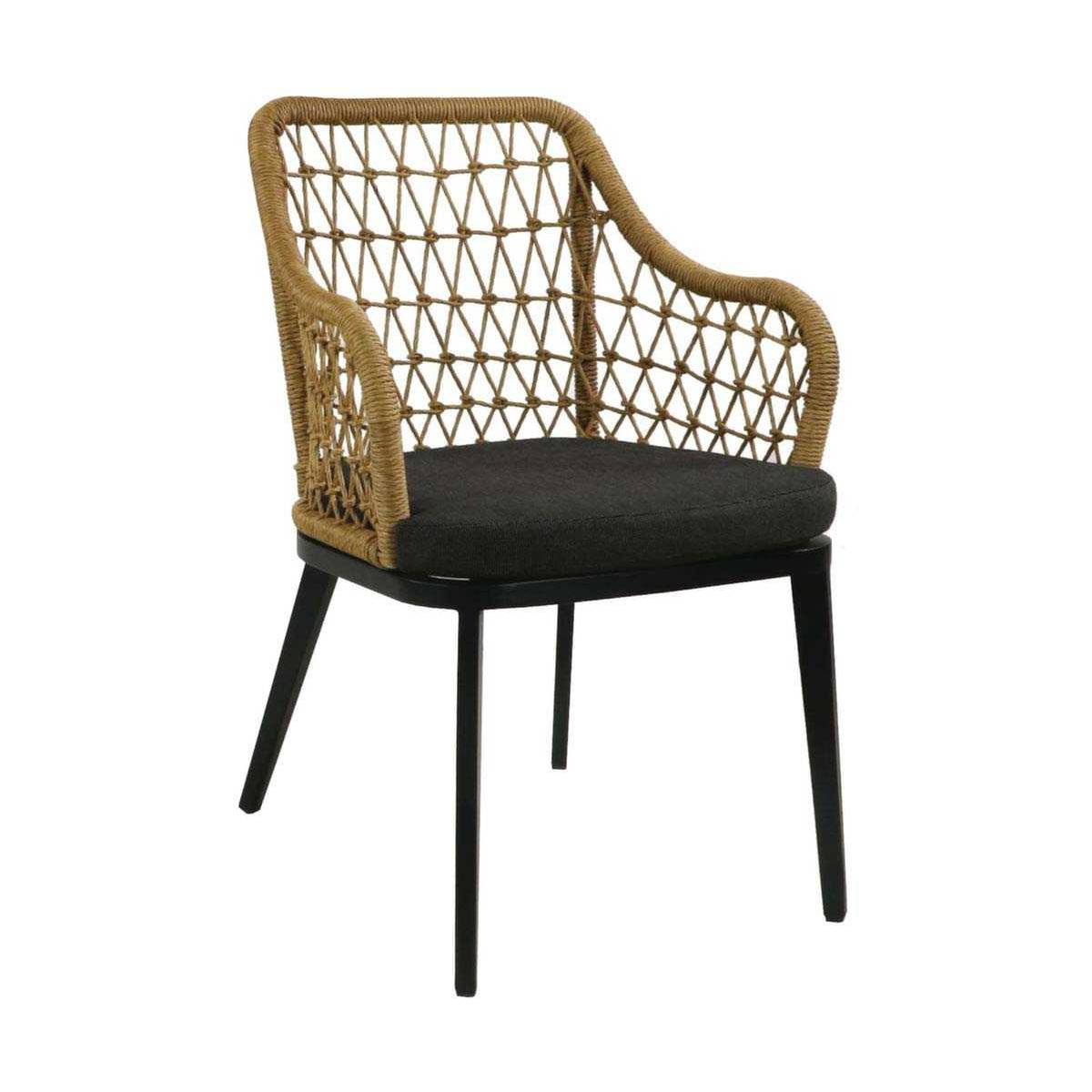 Fauteuil de jardin aluminium et tressage Milan - Imagen 1