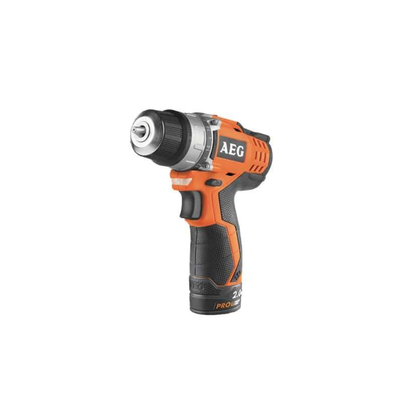 Aeg - Perceuse-visseuse AEG 12V Prolithium-ion - 2 batteries 2.0Ah - 1 chargeur 40mins - BS12C2 LI-202B - Image 1