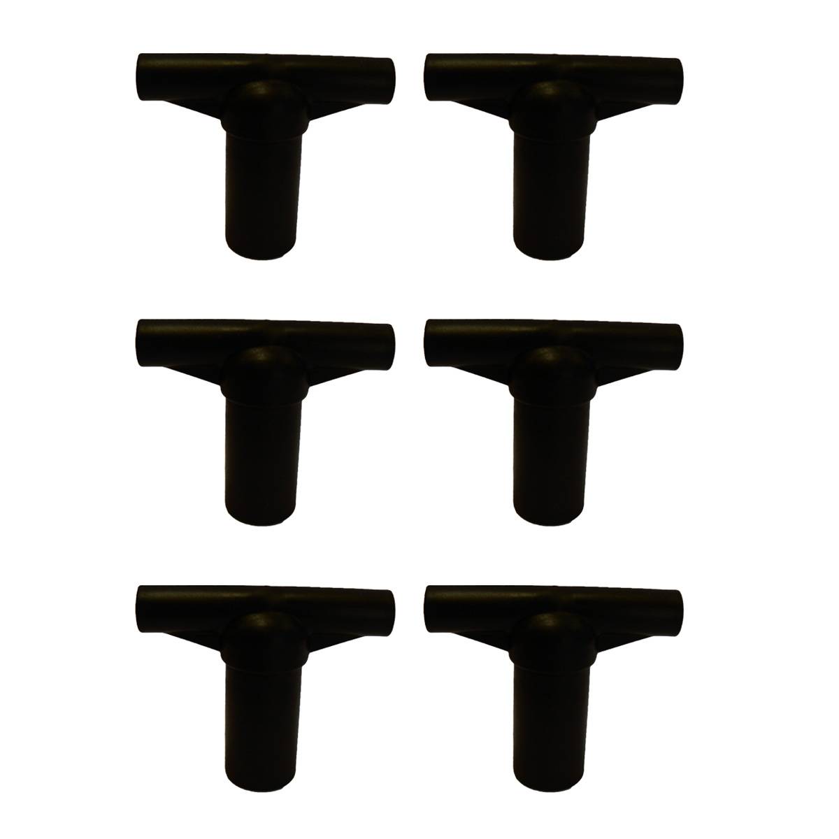 Kangui - Lot de 6 capuchons T-section pour arceau de filet de trampoline Ø 32 mm Kangui