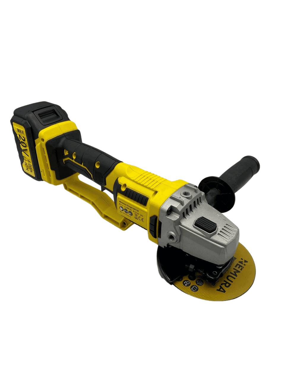 Nemura - Meuleuse d'angle 125mm sans fil 20V brushless NEMURA + Batterie 4Ah + Chargeur rapide + 3 disques - Image 3