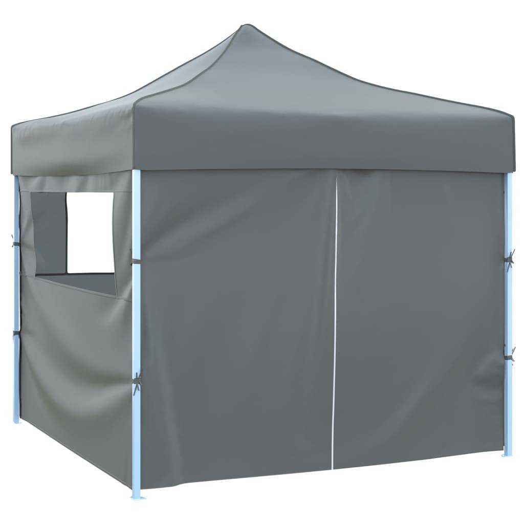 ComfortXL - Tente de réception pliante acier oxford imperméable anti-UV 4 parois 3x3m anthracite - ComfortXL Outdoor Living - Image 4