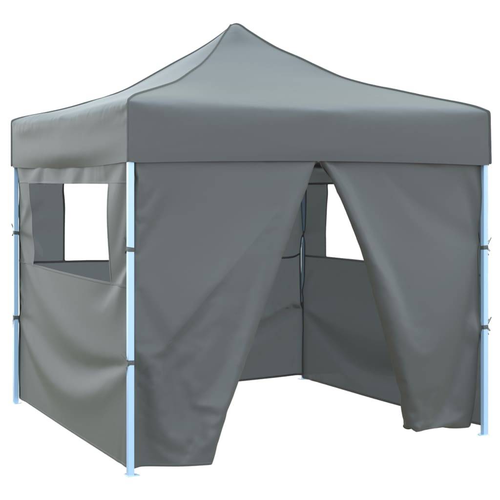 ComfortXL - Tente de réception pliante acier oxford imperméable anti-UV 4 parois 3x3m anthracite - ComfortXL Outdoor Living - Image 1