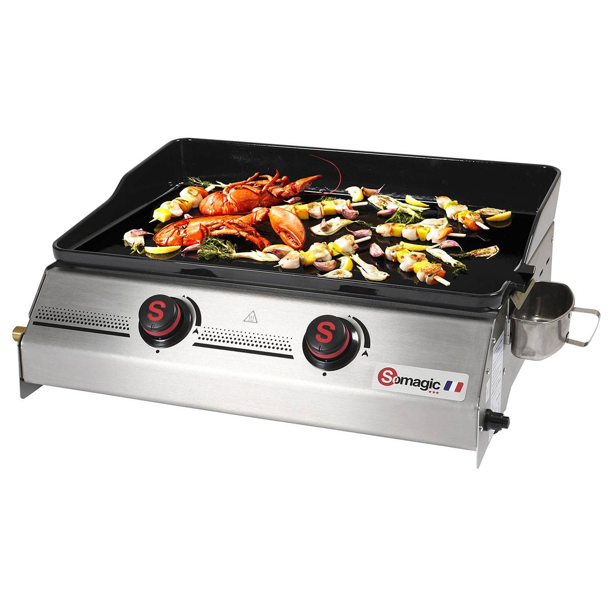 Somagic - Plancha à poser pour grande tablée - SOMAGIC - Métal/Inox - Argent - Image 1