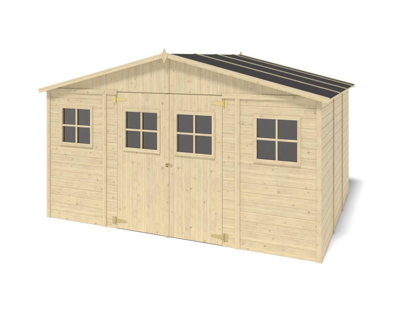Altanka - Abri de jardin en bois 11.88 m2 - 4x2.97 m - Couleur: naturel - DOM667 - ALTANKA - Imagen 1