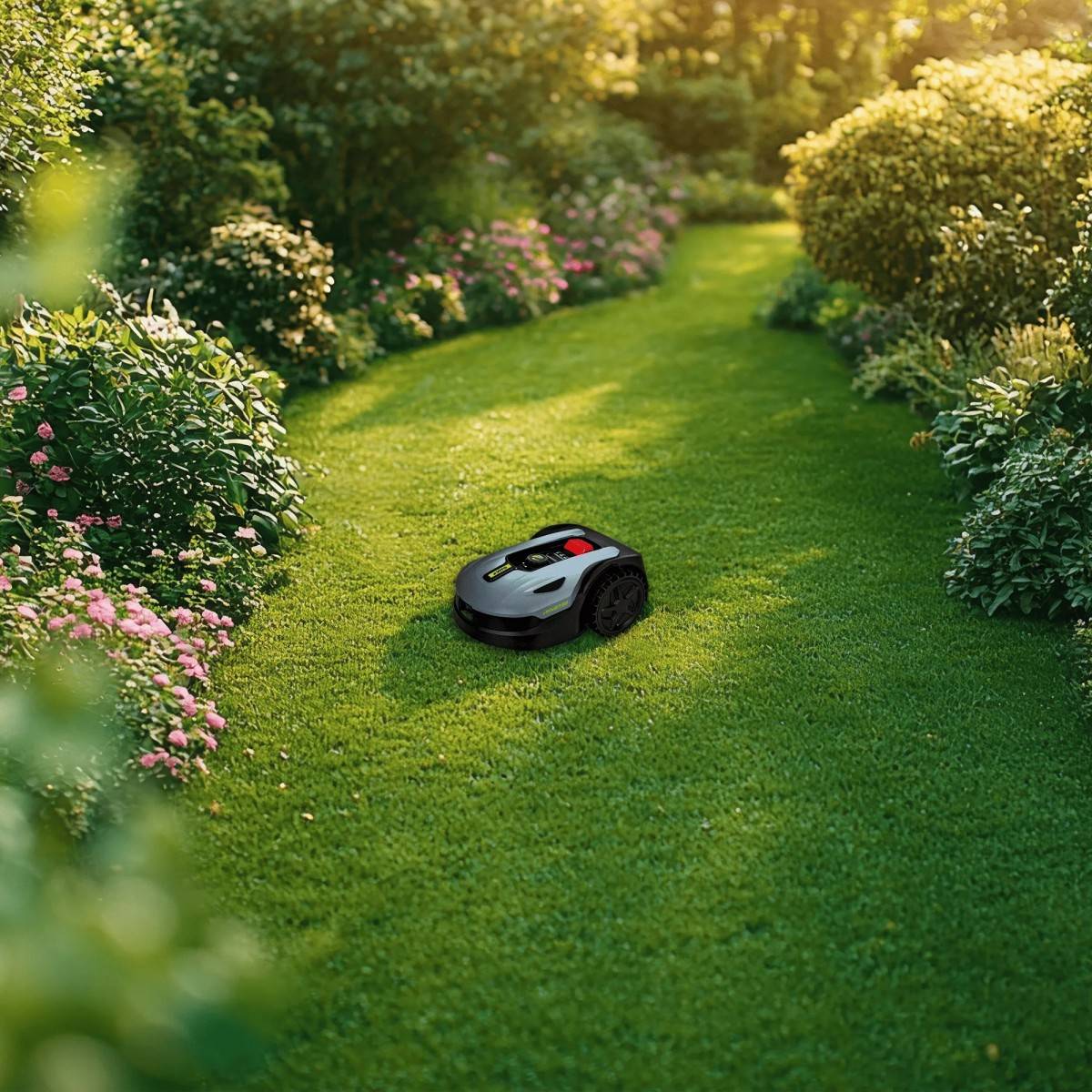 Vito - Robot Tondeuse sans fil 800m2 Brushless 3 Lames Coupe 180mm Retour station automatique Mulching VITO - Image 2